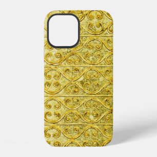 Gold metal seamless pattern iPhone 12 case
