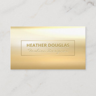 Gold Metallic Background Business Card