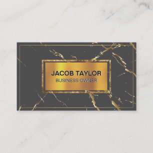 Gold Metallic Banner   Gold Marble Texture Business Card