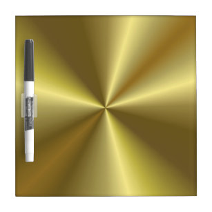 Gold Metallic Look Elegant Background Template Dry Erase Board