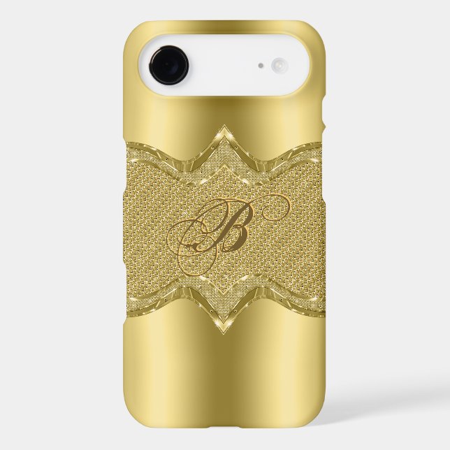 Gold Metallic Look With Diamonds Pattern 3 Case-Mate Samsung Galaxy Case (Back)