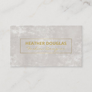 Gold Metallic Modern Chic Texture Business Card