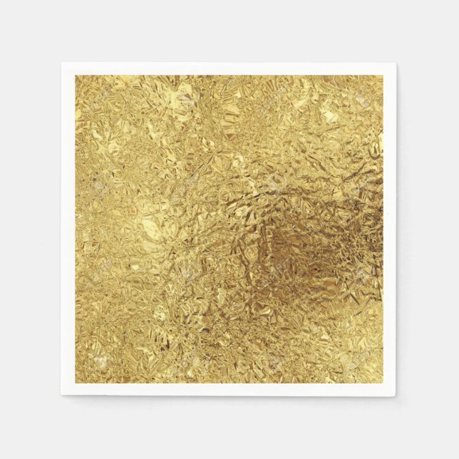 Gold metallic napkin (Front)