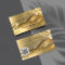 Gold metallic qr code logo
