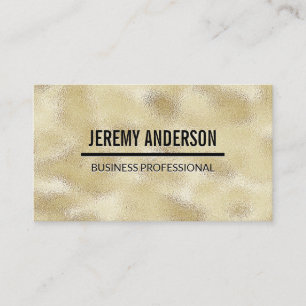Gold Metallic Shimmer Shine Business Card