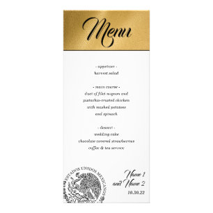 Gold Mexico Passport Menu