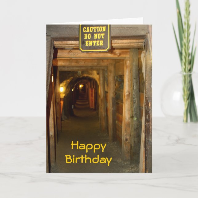 Gold Mine Birthday Card (Front)