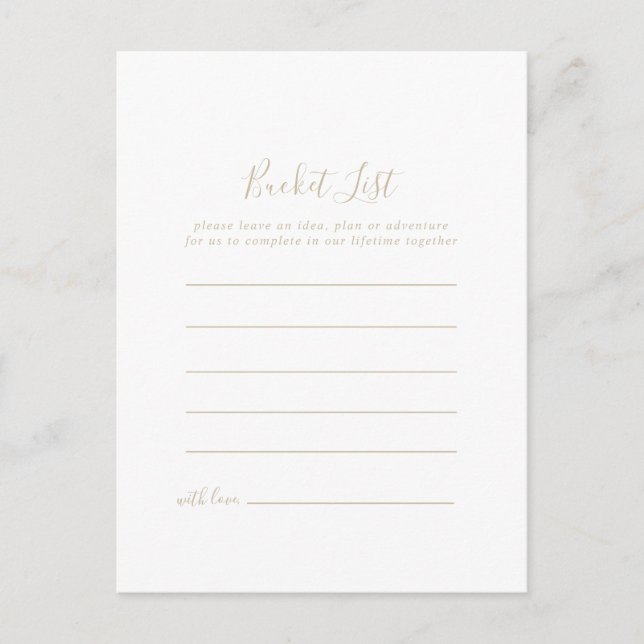 Gold Minimalist Bucket List Cards (Front)