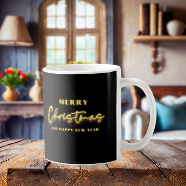 Gold Minimalist Merry Christmas Coffee Mug (Creator Uploaded)