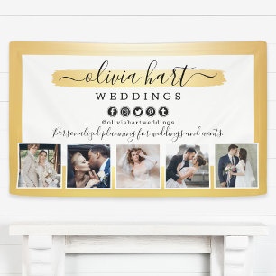 Gold Minimalist Photographer Stylist Marketing Banner