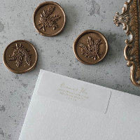 Gold Minimalist Return Address Label