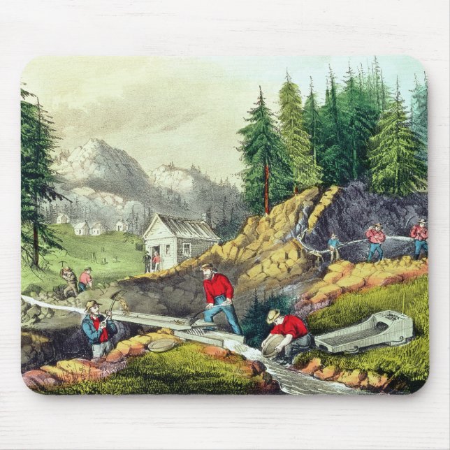 Gold Mining in California Mouse Pad (Front)