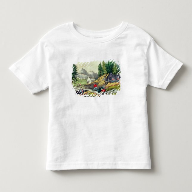 Gold Mining in California Toddler T-Shirt (Front)