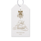 Gold Mistletoe Merry Christmas | Feliz Navidad