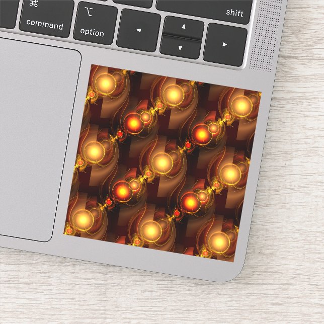 Gold Modern Boho Elegant Abstract Art Pattern #501 (Detail)
