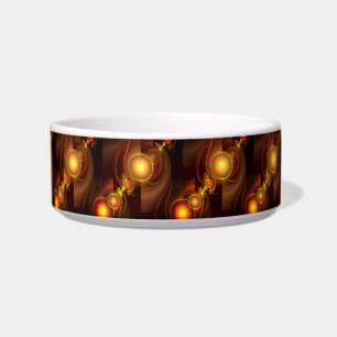 Gold Modern Boho Elegant Abstract Art Pattern #501 Bowl
