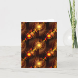 Gold Modern Boho Elegant Abstract Art Pattern #501 Card