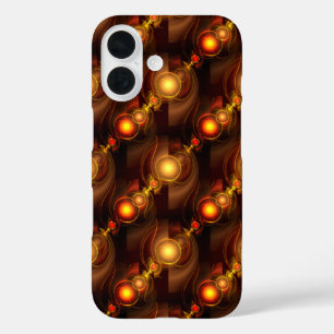 Gold Modern Boho Elegant Abstract Art Pattern #501 iPhone 16 Case