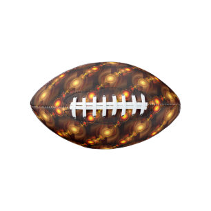 Gold Modern Boho Elegant Abstract Art Pattern #501 Football