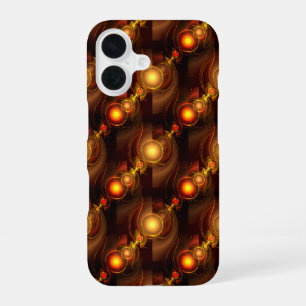 Gold Modern Boho Elegant Abstract Art Pattern #501 iPhone 16 Case