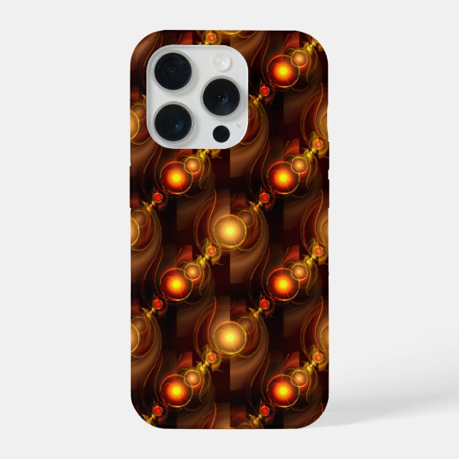 Gold Modern Boho Elegant Abstract Art Pattern #501 iPhone Case (Back)