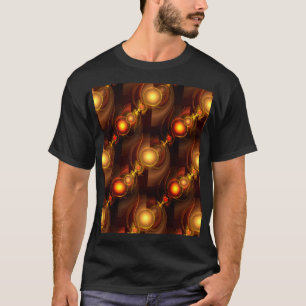 Gold Modern Boho Elegant Abstract Art Pattern #501 T-Shirt