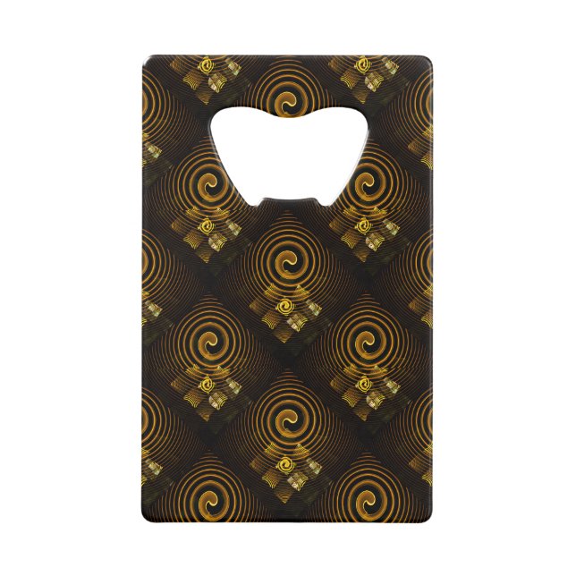 Gold Modern Boho Elegant Abstract Art Pattern #502 (Front)