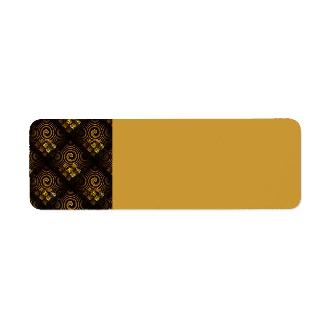 Gold Modern Boho Elegant Abstract Art Pattern #502 (Front)