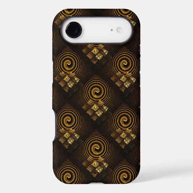 Gold Modern Boho Elegant Abstract Art Pattern #502 (Back)