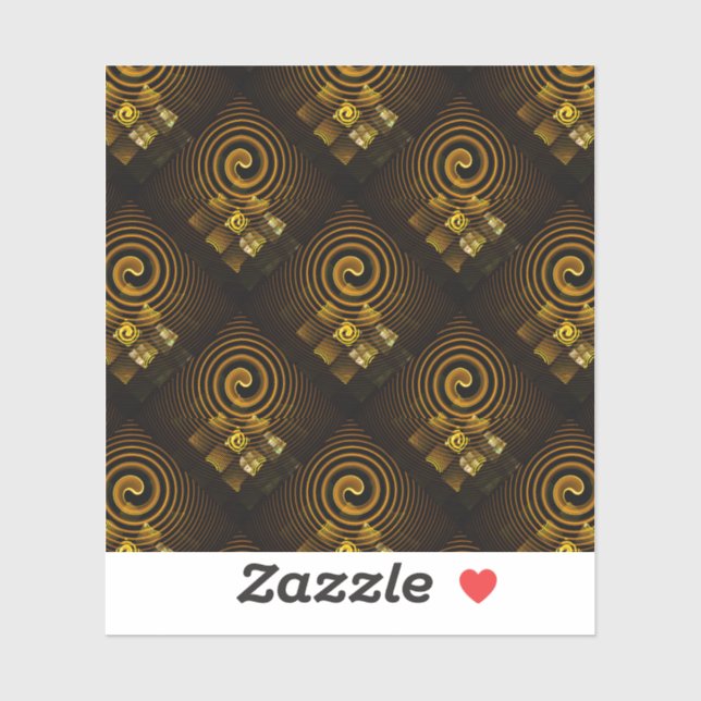 Gold Modern Boho Elegant Abstract Art Pattern #502 (Sheet)