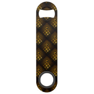 Gold Modern Boho Elegant Abstract Art Pattern #502