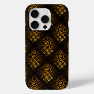 Gold Modern Boho Elegant Abstract Art Pattern #502 iPhone 15 Pro Case
