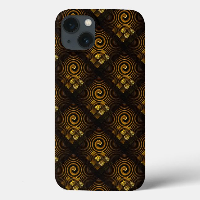 Gold Modern Boho Elegant Abstract Art Pattern #502 Case-Mate iPhone Case (Back)