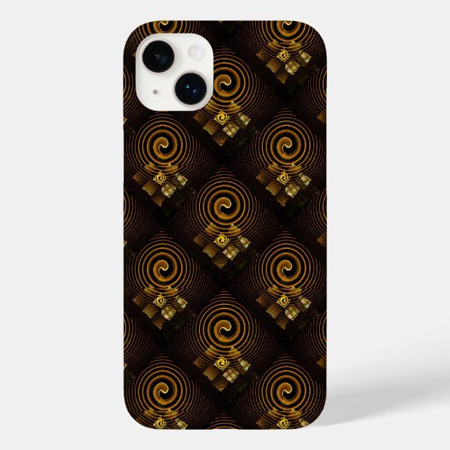 Gold Modern Boho Elegant Abstract Art Pattern #502 Case-Mate iPhone Case (Back)