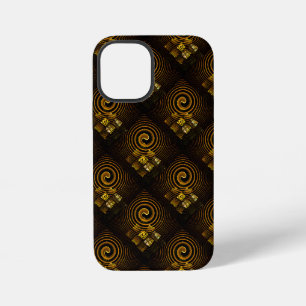 Gold Modern Boho Elegant Abstract Art Pattern #502 iPhone 12 Mini Case