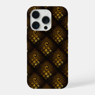 Gold Modern Boho Elegant Abstract Art Pattern #502 iPhone 15 Pro Case