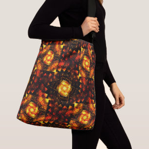 Gold Modern Boho Elegant Abstract Art Pattern #506 Crossbody Bag
