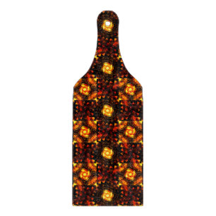 Gold Modern Boho Elegant Abstract Art Pattern #506 Cutting Board