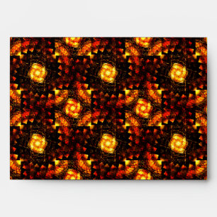Gold Modern Boho Elegant Abstract Art Pattern #506 Envelope