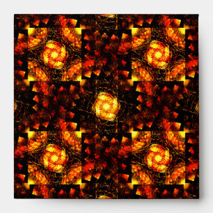 Gold Modern Boho Elegant Abstract Art Pattern #506 Envelope