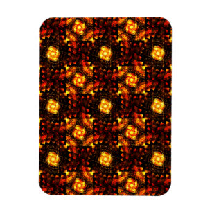 Gold Modern Boho Elegant Abstract Art Pattern #506 Magnet