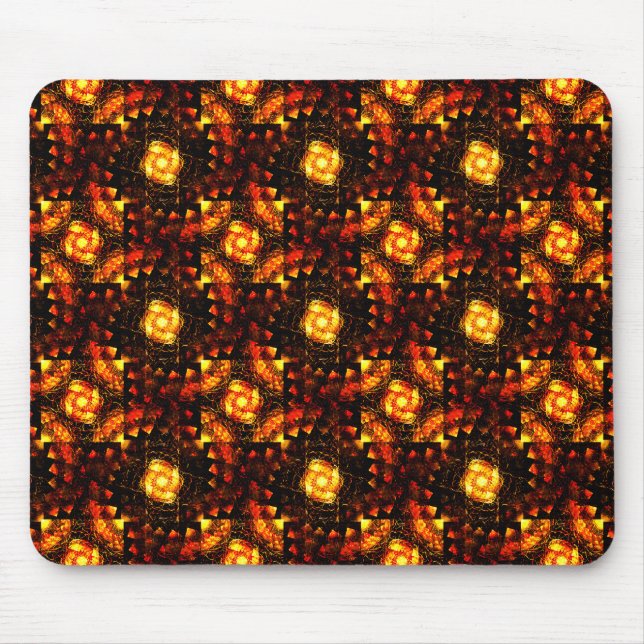Gold Modern Boho Elegant Abstract Art Pattern #506 Mouse Pad (Front)