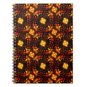 Gold Modern Boho Elegant Abstract Art Pattern #506 Notebook