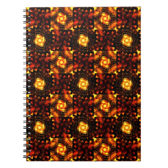 Gold Modern Boho Elegant Abstract Art Pattern #506 Notebook (Front)