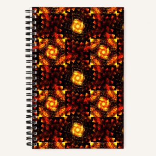 Gold Modern Boho Elegant Abstract Art Pattern #506 Notebook