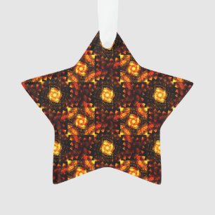 Gold Modern Boho Elegant Abstract Art Pattern #506 Ornament