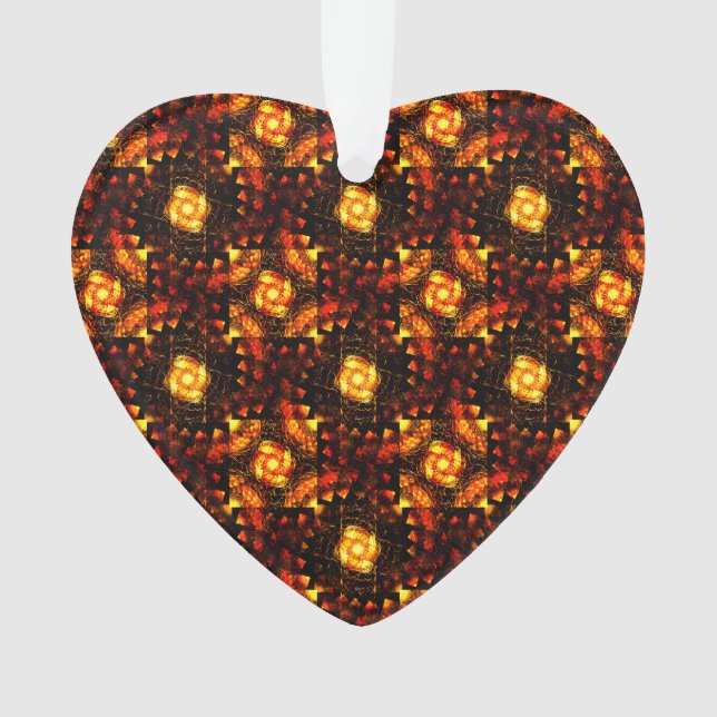 Gold Modern Boho Elegant Abstract Art Pattern #506 Ornament (Front)