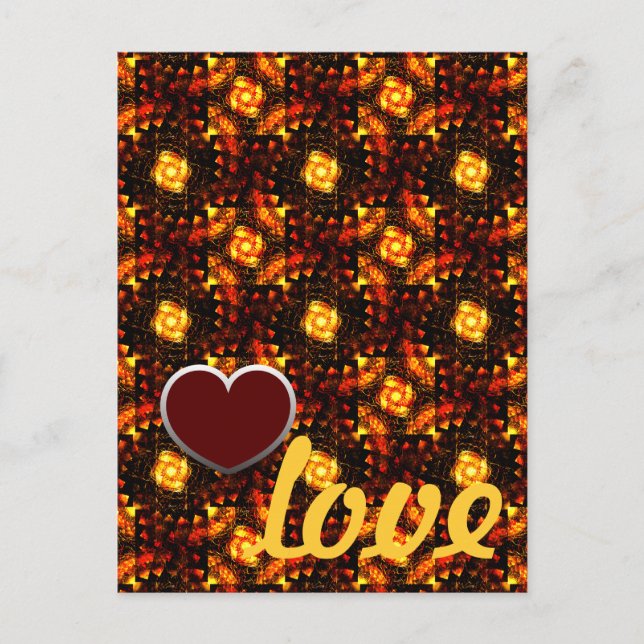 Gold Modern Boho Elegant Abstract Art Pattern #506 Postcard (Front)