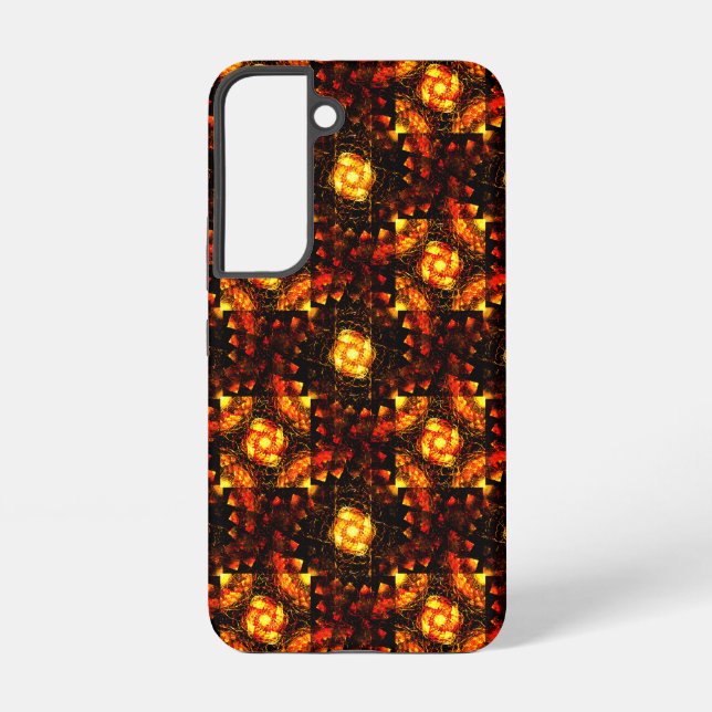 Gold Modern Boho Elegant Abstract Art Pattern #506 Samsung Galaxy S22 Case (Back)