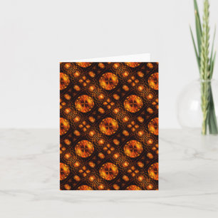 Gold Modern Boho Elegant Abstract Art Pattern #507 Card
